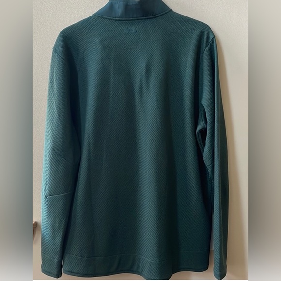 UNDER ARMOUR Storm Mens SweaterFleece Snap Mock Golf Pullover Green Size XXL NEW - Picture 6 of 12